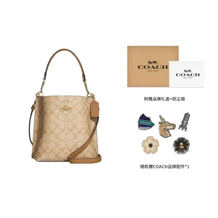 Женская сумка Coach Mollie из канваса и кожи, хаки