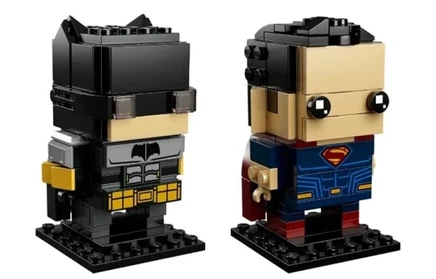 Конструктор LEGO BrickHeadz 41610, Бэтмен и Супермен