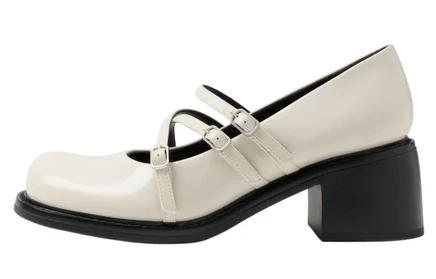 Женские туфли Charles & Keith на каблуке 6 см, белые