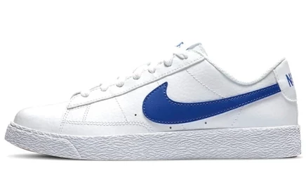 Кеды для девочек Nike Blazer Low, бело-голубые