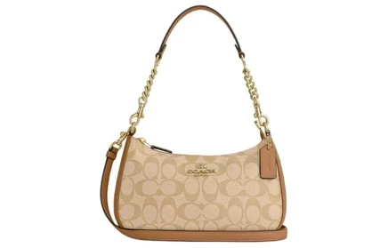 Женская сумка Coach Teri, золотисто-бежевая