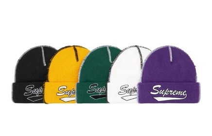 Мужская шапка-бини Supreme Contrast Stitch FW22