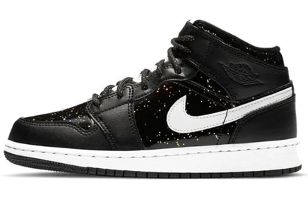 Детские кеды Jordan 1 Mid Black Speckle