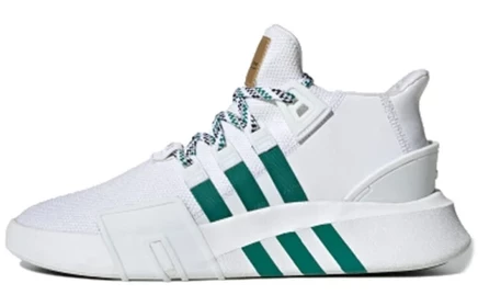 Мужские кроссовки adidas EQT Bask ADV, бело-зеленые