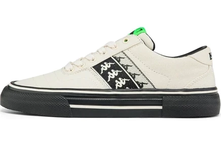 Унисекс кеды Kappa Low-Top, бело-черные