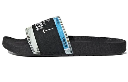 Унисекс-шлёпанцы adidas Originals Adilette, чёрно-белые