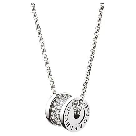 Унисекс подвеска Bvlgari B.Zero1, белое золото 18 карат