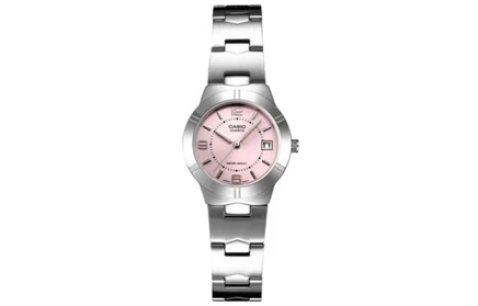 Наручные часы Casio LTP-1241D-4A, розовый циферблат