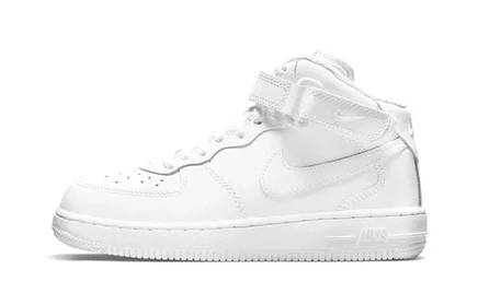 Детские кеды Nike Air Force 1 Mid LE, белые