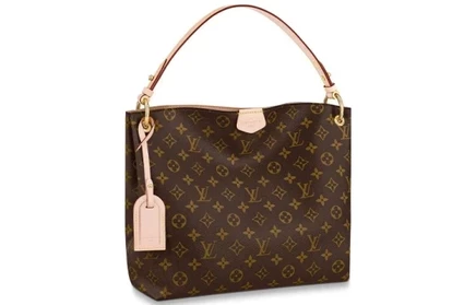 Женская сумка Louis Vuitton Graceful Monogram PM, бежевая