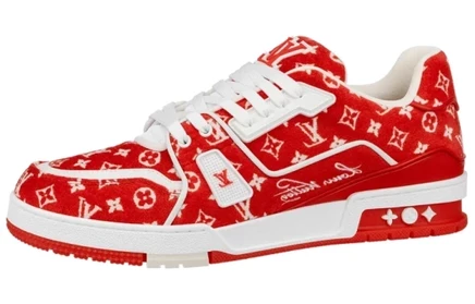 Мужские кроссовки Louis Vuitton LV Trainer, красные