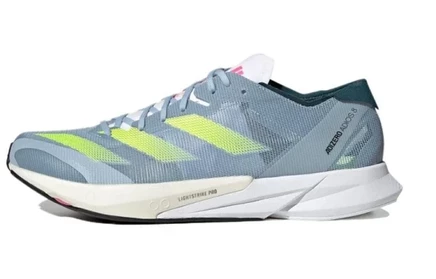 Мужские кроссовки Adidas Adizero Adios 8, сине-желтые