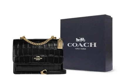 Женская сумка Coach Klare, кожаная, черная