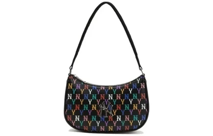 Унисекс сумка MLB Monogram Collection на плечо, черная