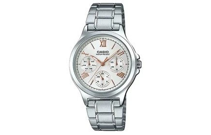 Женские часы Casio Standard LTP-V300D-7A2, серебристые