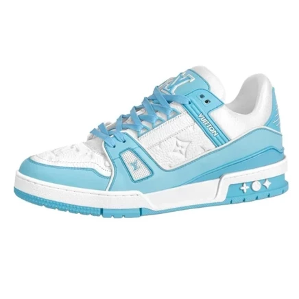Кроссовки Louis Vuitton LV Trainers, бело-синие