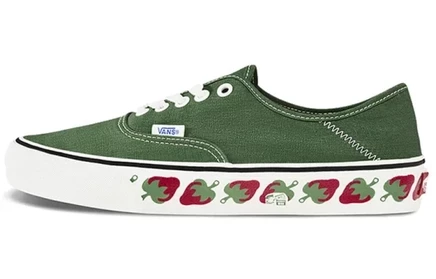 Унисекс кеды Vans Authentic, нескользящие, зеленые
