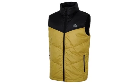 Мужской пуховый жилет Adidas, черный
