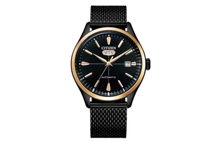 Мужские механические часы Citizen, черные