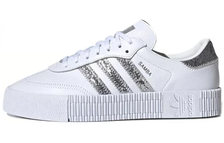 Женские кроссовки adidas Sambarose, бело-серебристые