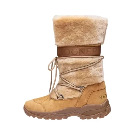 Женские зимние сапоги Bogner до икры, коричневые
