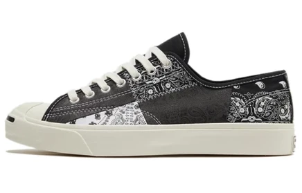 Мужские кеды Converse Jack Purcell, черно-бело-серые