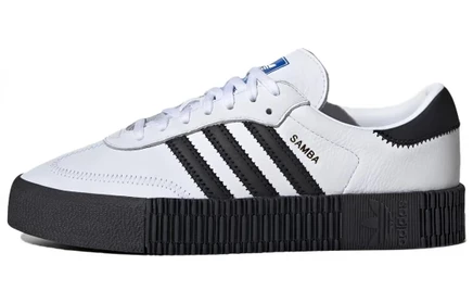 Женские кеды adidas Sambarose, бело-черные