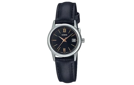 Женские часы Casio LTP-V002L-1B3, черный циферблат