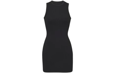 Женское платье Skims Cotton Rib Tank, черное