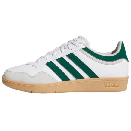 Кроссовки низкие мужские для скейтбординга Adidas Hoops 4.0 white/green/gray