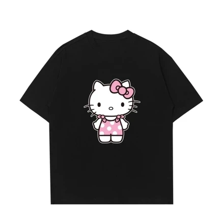Женская футболка Sanrio Hello Kitty, черная