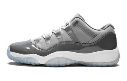 Кеды для девочек Jordan 11 Retro Low, серые