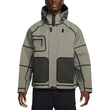 Мужская куртка Nike Tech Storm-FIT с капюшоном, зеленая