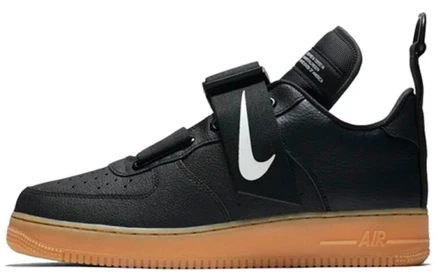 Мужские кроссовки Nike Air Force 1 Utility, черно-коричневые
