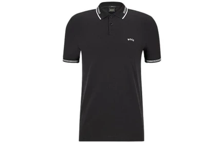 Мужское поло Hugo Boss SS22, черное