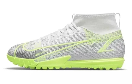 Детские кроссовки Nike Superfly 8 TF, серебристые