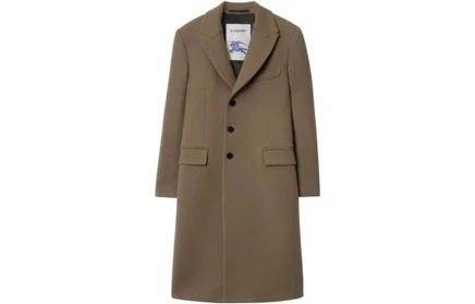 Мужское пальто Burberry, серо-коричневое
