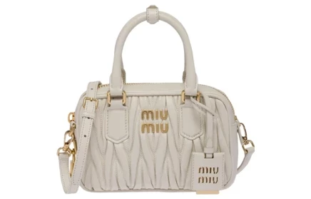 Женская сумка Miu Miu Arcadie, из овчины, белая