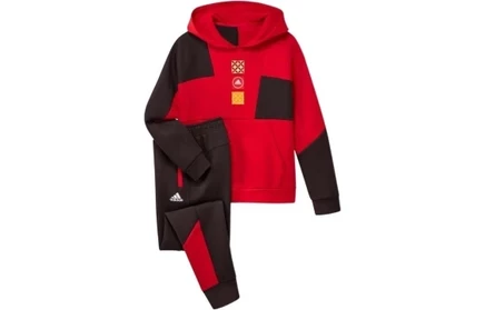 Детский спортивный костюм Adidas, красно-черный