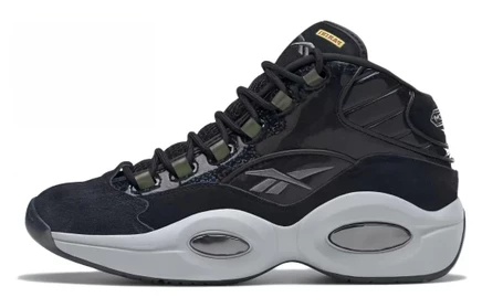 Мужские кроссовки Reebok Question Mid, черно-белые
