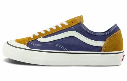 Унисекс кеды Vans Style 36, синие и желтые