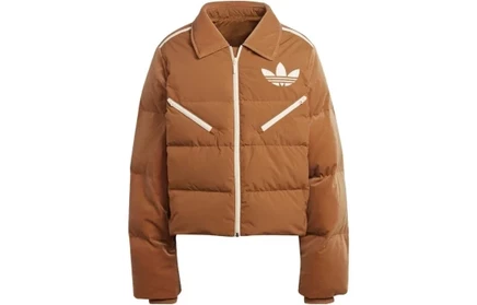Женский пуховик adidas Originals Heritage Now, коричневый