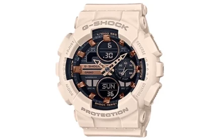 Женские часы Casio Dual Display, черные, розовые
