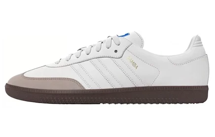 Мужские кроссовки Adidas Samba Cloud White, бело-коричневые