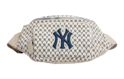 Унисекс сумка через плечо MLB Monogram, молочно-белая