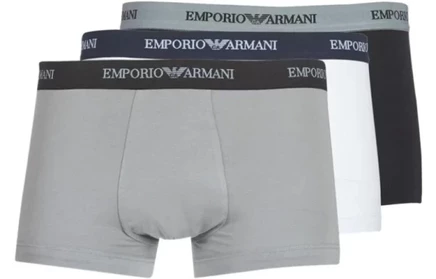 Мужские трусы Emporio Armani, 3 шт., серо-черно-белые