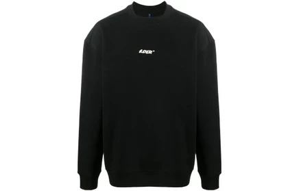 Ader Error logo print sweatshirt черный