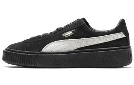 Женские кеды Puma Suede Skate, черно-белые