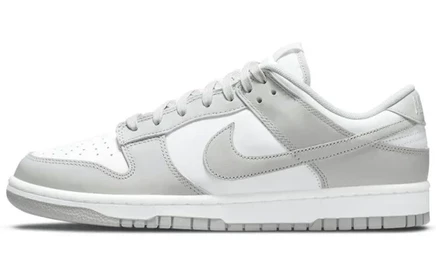 Мужские кроссовки Nike Dunk Low Grey Fog, белые