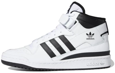Мужские кроссовки adidas Forum Mid, бело-черные